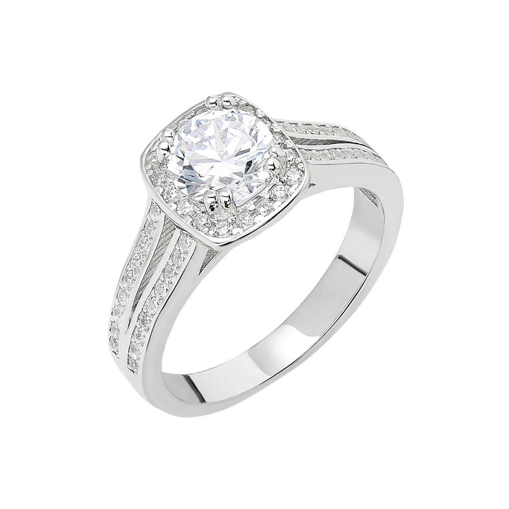 Starlight Diamond Pırlanta Montür Avangarde 925 Ayar Gümüş Bayan Baget Yüzük - 4