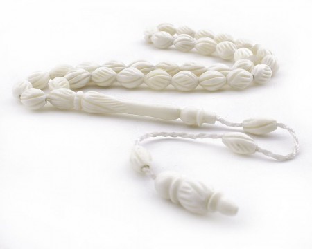 Taneleri Oymalı Deve Kemiği Tesbih - Tesbihane