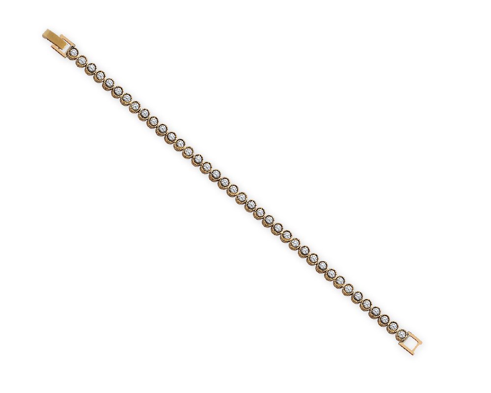 Tek Sıralı Otantik Bronz Bileklik (Model-3) - 1