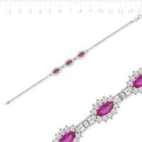 Tekbir Silver Zirkon Taşlı Rodyum Kaplama Bileklik | BRC47138233 - 1