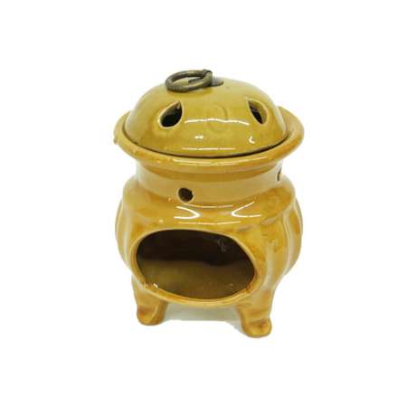 Tendur Tasarım Kahverengi Seramik Buhurdanlık - Tesbihane