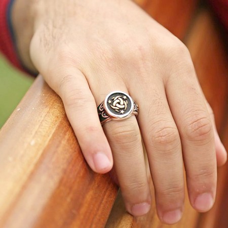 Teşkilat-ı Mahsusa-925 Ayar Gümüş Özel Tasarım Yüzük - Tesbihane