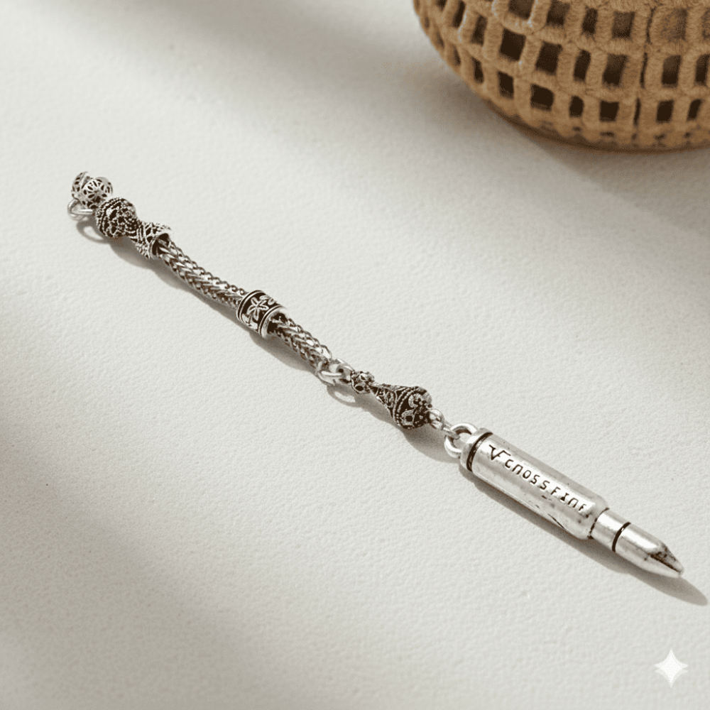 Uçaksavar Temalı Foxtail Zincirli Tek Kamçılı Kararmaz Metal Püskül - 1