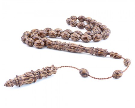 Usta İşçilik Arpa Kesim Palmiye Ağacı Tesbih - Tesbihane