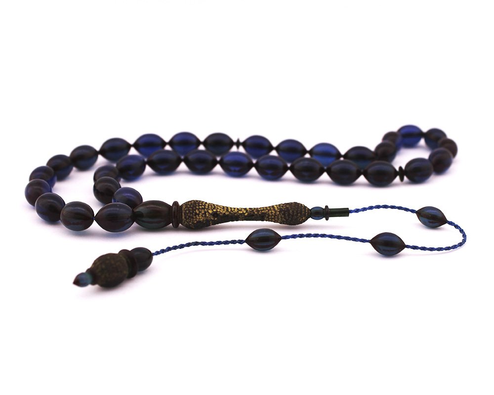 Usta İşi Sıkma Kehribar Tesbih (model 4) - 1