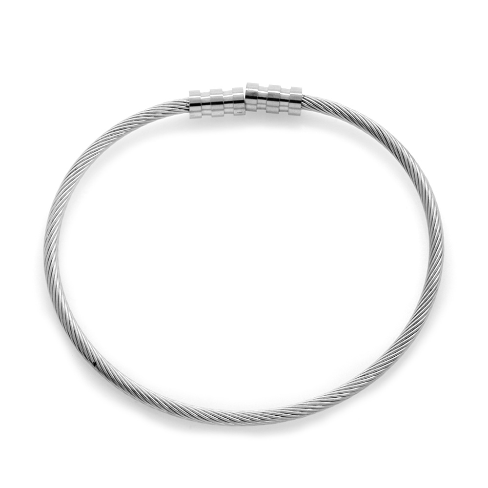 Uzunluk Ayarlı Gümüş Renk Çelik Kadın Dorika Bileklik - 1