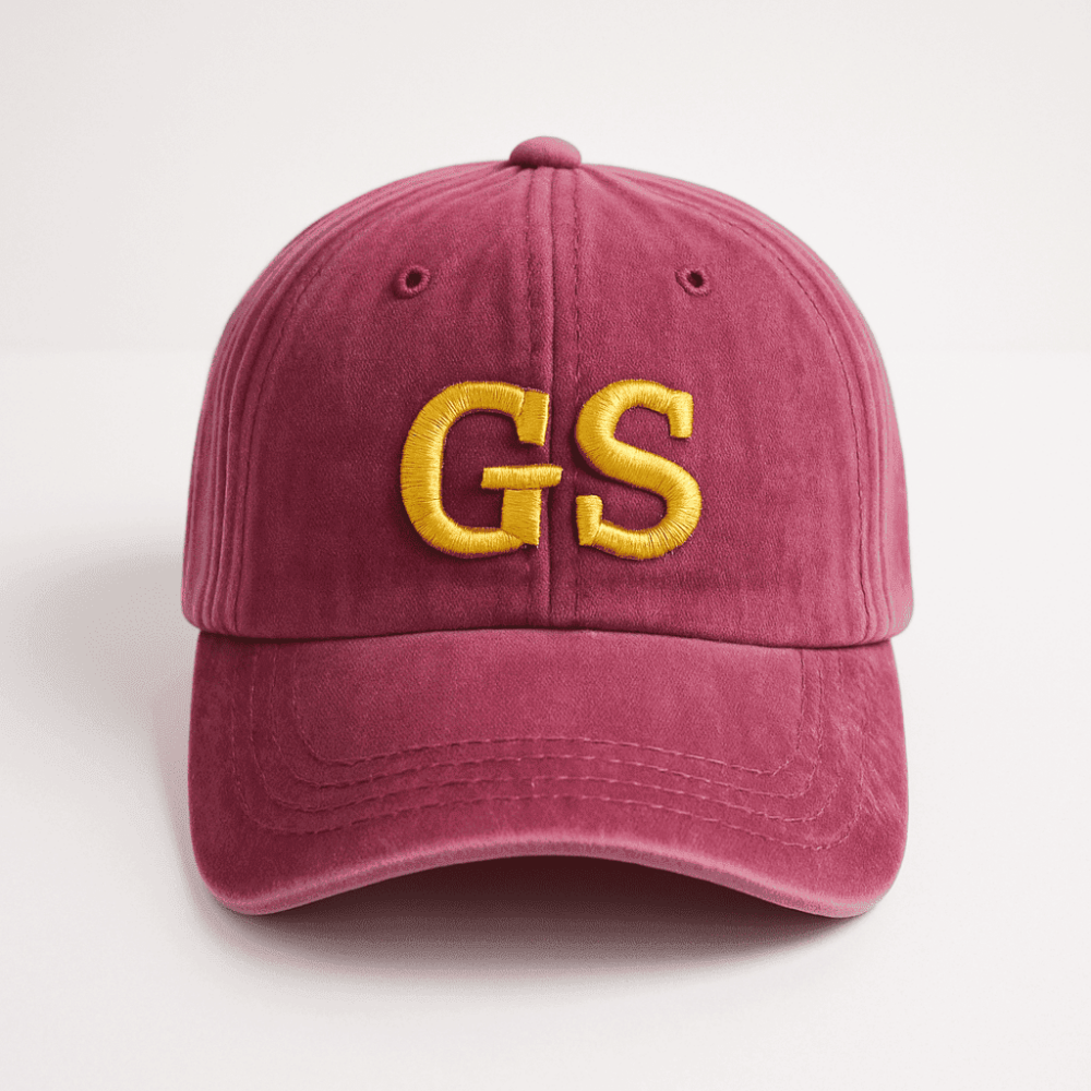Kişiye Özel İsim Nakışlı Bordo Vintage Stil Eskitme Kumaş Ayarlanabilir Unisex Beyzbol Şapkası - 2