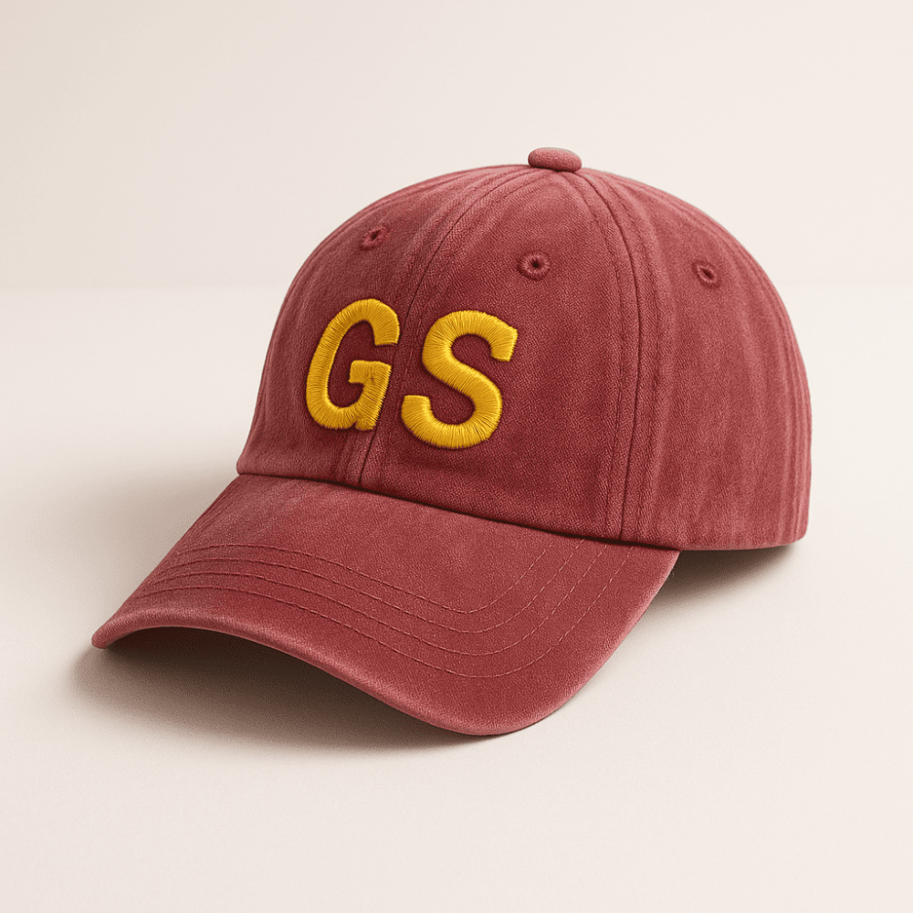 Kişiye Özel İsim Nakışlı Bordo Vintage Stil Eskitme Kumaş Ayarlanabilir Unisex Beyzbol Şapkası - 4