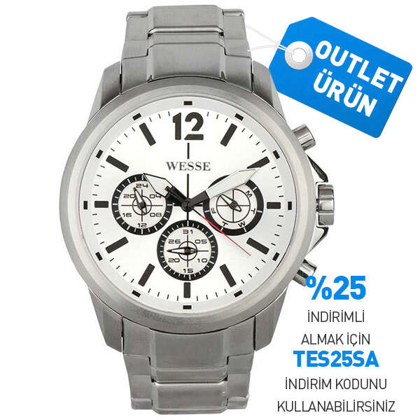 WESSE WWG4005-04SS ERKEK KOL SAATİ - 1