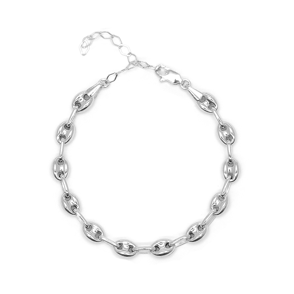 Zarif Tasarım Gümüş Renk 925 Ayar Gümüş Kadın Bileklik - 2