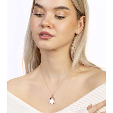 Zirkon Taşlı Çifte Kumrular Temalı İsme Özel Veya Harf Yazılı Rose Renk 925 Ayar Gümüş Kadın Kolye - Tesbihane