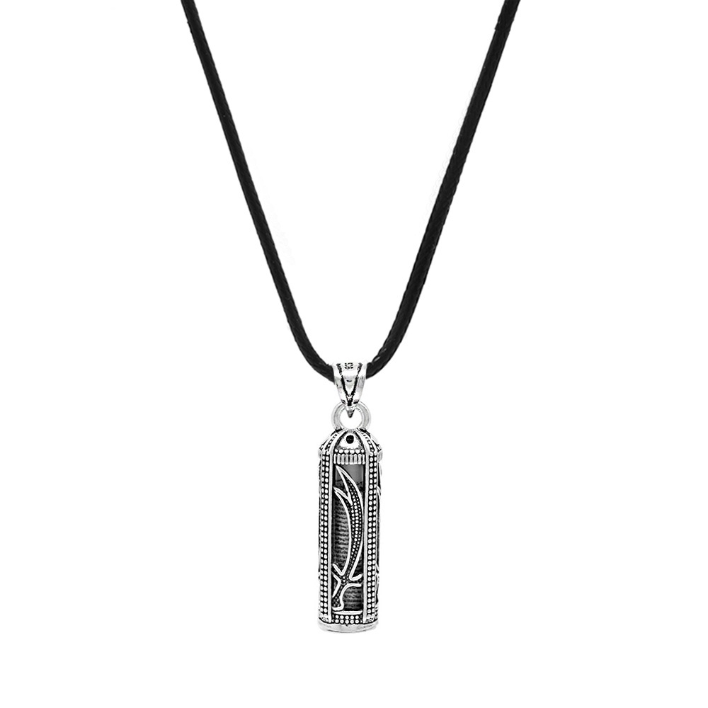 Zülfikar Kılıç İşlemeli Zarif İp Zincirli 925 Ayar Gümüş Kadın Cevşen Kolye - 3